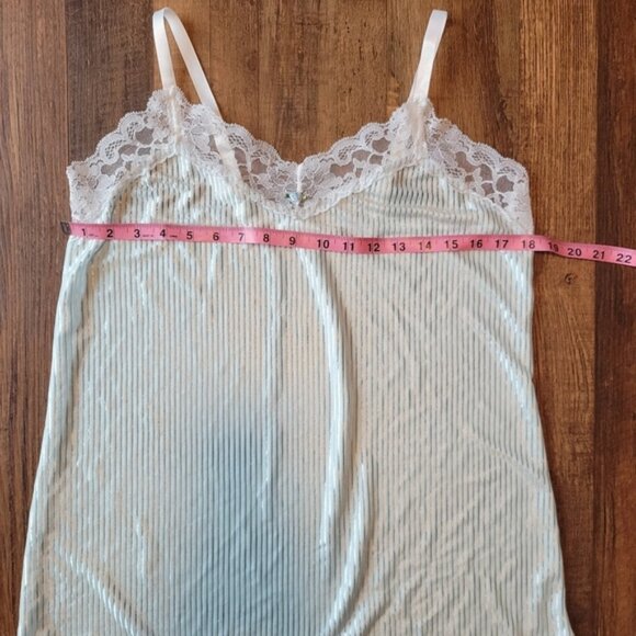 Vintage Undercover Wear Lace Trim Light Blue Chemise - Picture 6 of 8